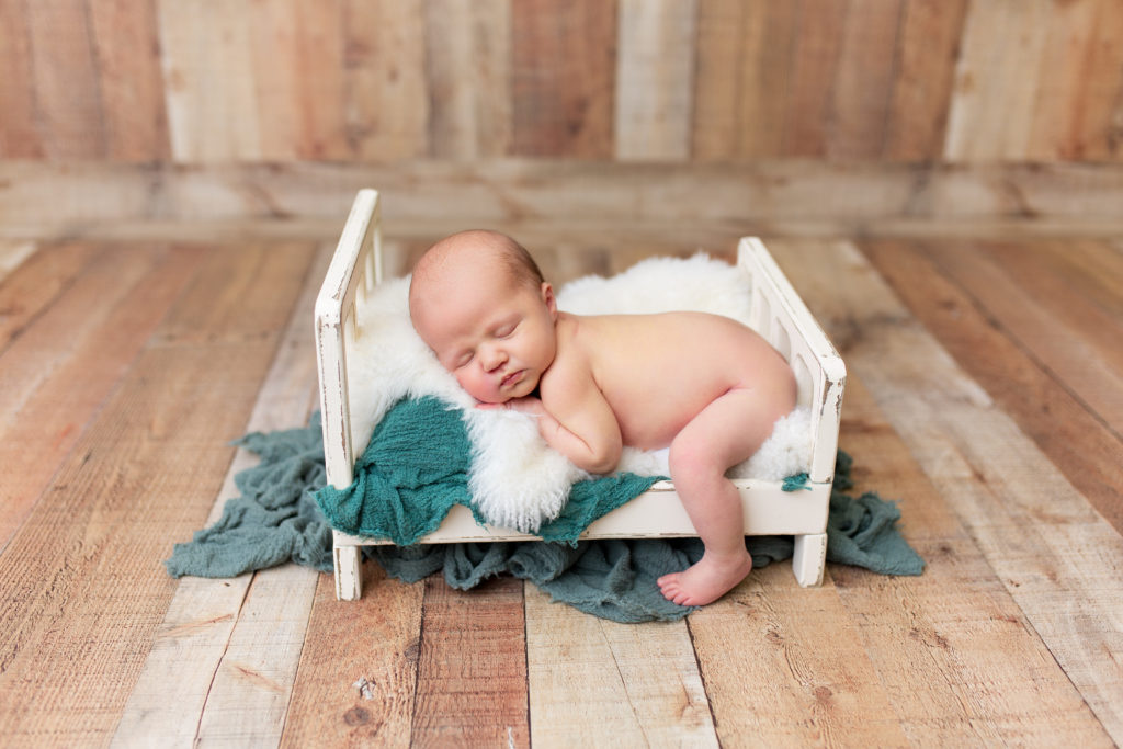 Newborn Bed Prop Green rozzi rayne